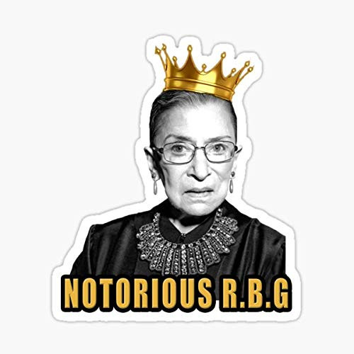 The Notorious Ruth Bader Ginsburg -RBG- Sticker - Sticker Graphic - Auto, Wall, Laptop, Cell, Truck Sticker for Windows, Cars, Trucks