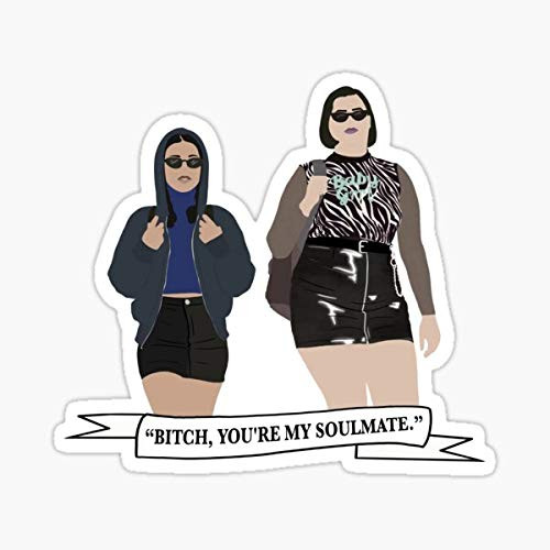 Maddy and kat from Euphoria Sticker - Sticker Graphic - Auto, Wall, Laptop, Cell, Truck Sticker for Windows, Cars, Trucks