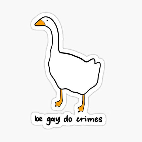 be Gay do Crimes Sticker - Sticker Graphic - Auto, Wall, Laptop, Cell, Truck Sticker for Windows, Cars, Trucks