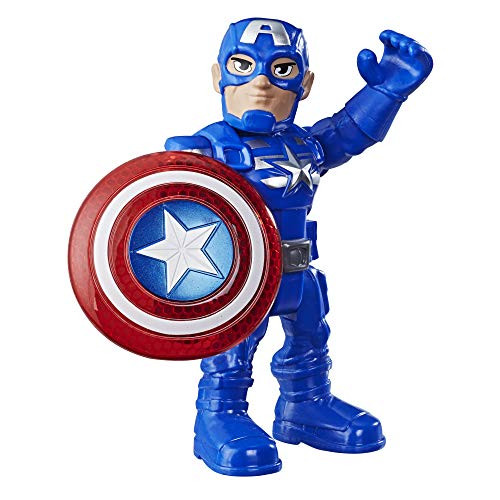 Super Hero Adventures Playskool Heroes Mega Mini Captain America Figure Super Hero Adventures Playskool Heroes Mega Mini Captain America Figure
