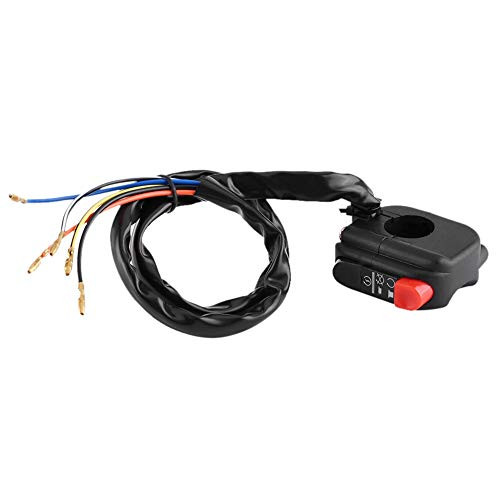 Yosoo Health Gear Handlebar Switch, Motorcycle Handlebar Control Switch, Start Kill Switch Motorcycle, Universal 7/8inch Motorbike Handlebar Mount On Off Switch Button