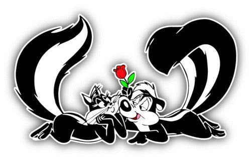 Pepe Le Pew Love Cartoon Sticker
