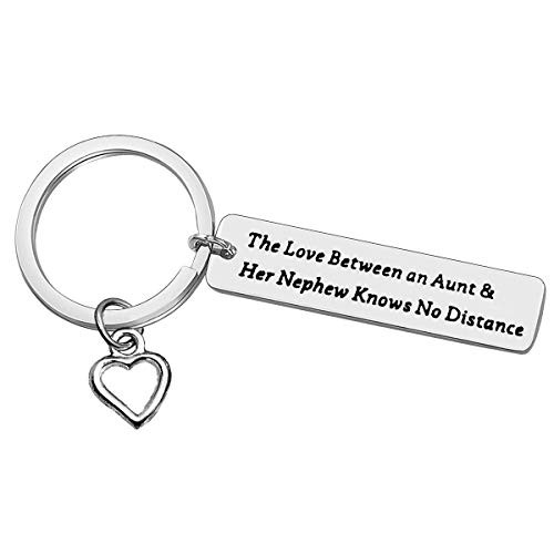 Aunt Nephew Keychain Aunt Gifts from Nephew The Love Between an Aunt and Her Nephew Knows No Distance Keyring Gifts for Aunties Mothers Day Gift Christmas Birthday Gifts for Aunt and Nephew Keychain Aunt Nephew Keychain Aunt Gifts from Nephew The Love Between an Aunt and Her Nephew Knows No Distance Keyring Gifts for Aunties Mothers Day Gift Christmas Birthday Gifts for Aunt and Nephew Keychain
