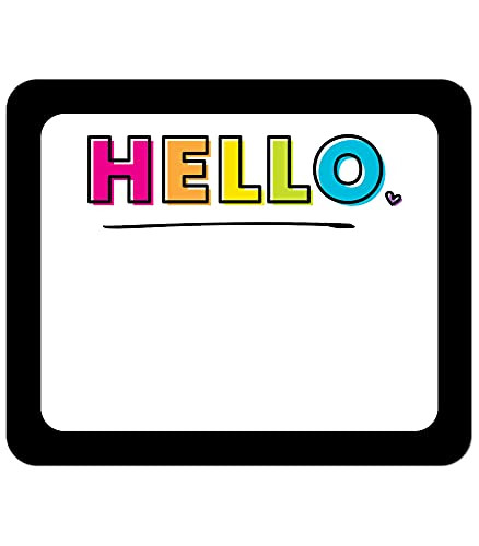 Carson Dellosa Kind Vibes Name TagsColorful, Self-Adhesive Hello Name Stickers with Heart Designs, Name Labels for Back to School, Field Trips, Conferences -40 pc-