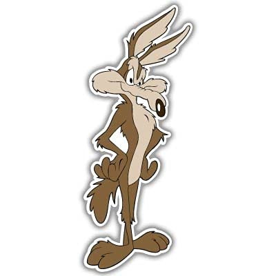 Wile E. Coyote Road Runner Vynil Car Sticker Graphic - Die Cut Sticker, High Resolution Top Grade Vinyl Sticker Graphic - Die Cut Sticker, High Resolution Top Grade Vinyl