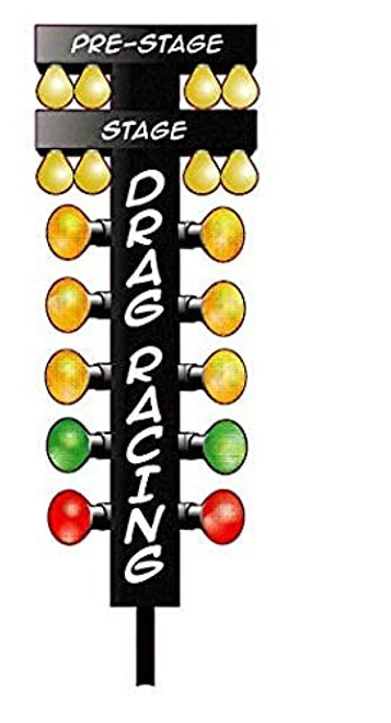 Drag Racing Christmas Tree Sticker Graphic - Die Cut Sticker, High Resolution Top Grade Vinyl