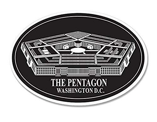 Oval The Pentagon Seal Sticker Graphic - Die Cut Sticker, High Resolution Top Grade Vinyl -Military Decal Building us-- Sticker Graphic - Die Cut Sticker, High Resolution Top Grade Vinyl
