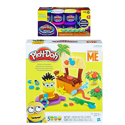 Play-Doh Minions Paradise Play Set + Play-Doh Plus Compound Bundle