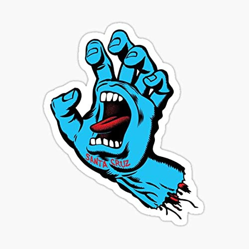 Santa Cruz Hand Sticker - Sticker Graphic - Die Cut Sticker High Resolution Top Grade Vinyl