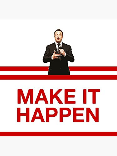 Elon Motivation - Sticker Graphic - Die Cut Sticker High Resolution Top Grade Vinyl