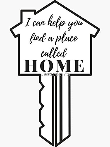 I Can Help You Find a Place Called Home Key Design - Sticker Graphic - Die Cut Sticker High Resolution Top Grade Vinyl