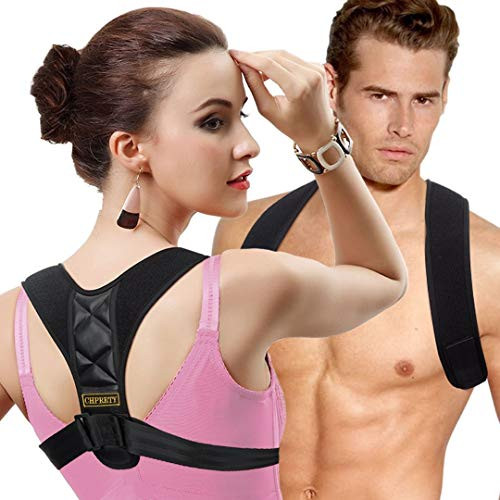 Posture Corrector for Women Men - Back Brace Shoulder Brace,Adjustable bodywellness Posture Corrector Brace Posture Belt Back Strap Bad Posture Upper Back Brace Posture Clavicle Support -Large-