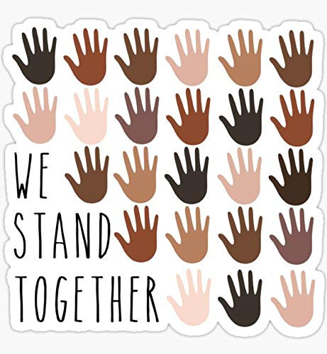 We Stand Together - Sticker Graphic - Auto, Wall, Laptop, Cell, Truck Sticker for Windows, Cars, Trucks