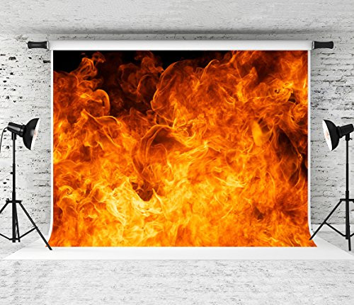 Kate 7x5ft Fire Flame Backdrops for Photography Savage Fire Photo Backdrop Shooting Studio Props