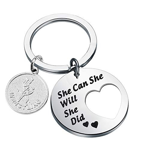 UJIMS Wrestler Gifts Wrestling Keychain She Can She Will She Did Wrestling Lover Jewelry Appreciation Gift -Wrestler Keychain- UJIMS Wrestler Gifts Wrestling Keychain She Can She Will She Did Wrestling Lover Jewelry Appreciation Gift -Wrestler Keychain-