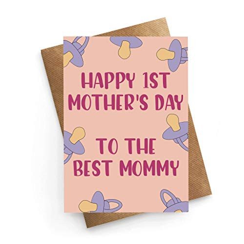 Happy First Mother's Day Card, Mother's Day Card From Baby, Mothers Day Card For Friend, New Mom Card Happy First Mother's Day Card, Mother's Day Card From Baby, Mothers Day Card For Friend, New Mom Card