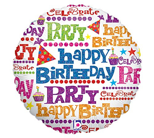 Burton  and  Burton Happy Birthday Gift Wrap Foil/Mylar Balloon