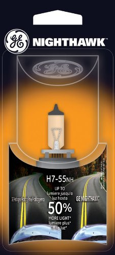 GE Lighting H7-55NH/BP Nighthawk Halogen Automotive Replacement Bulb