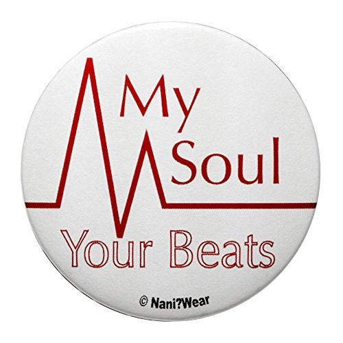 NaniWear Angel Beats Anime 2.25 Inch Geek Button My Soul Your Beats