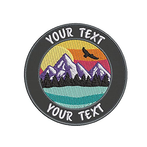Your Text Custom Personalized Embroidered Premium Patch Iron-on/Sew-on - Nature Lover Outdoor Patches - Decorative Badge Emblem Vacation Travel Souvenir Clothes DIY Applique