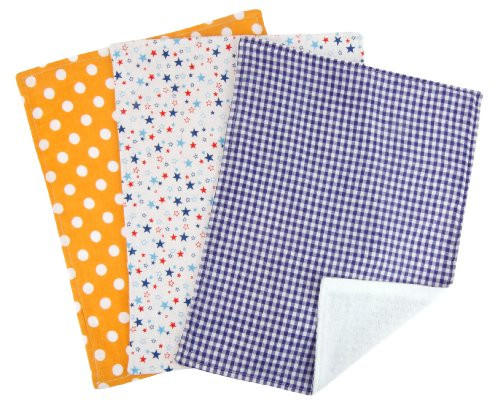 Trend Lab Burp Cloth Set, Dreamsicle Star, 3-Count -Discontinued by Manufacturer-