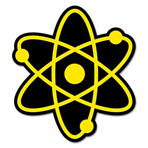 AK Wall Art Atom Science Nuclear Fission Vinyl Sticker - Car Phone Helmet - Select Size