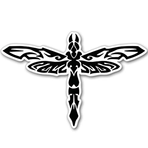 AK Wall Art Dragonfly Tribal Vinyl Sticker - Car Phone Helmet - Select Size