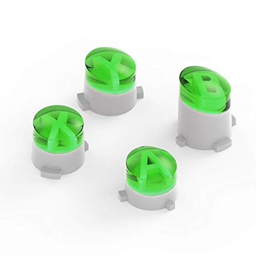 ABXY Bullet Buttons Mod Kit Levers Joystick for Xbox One S Slim Elite Controller -Clear Green-