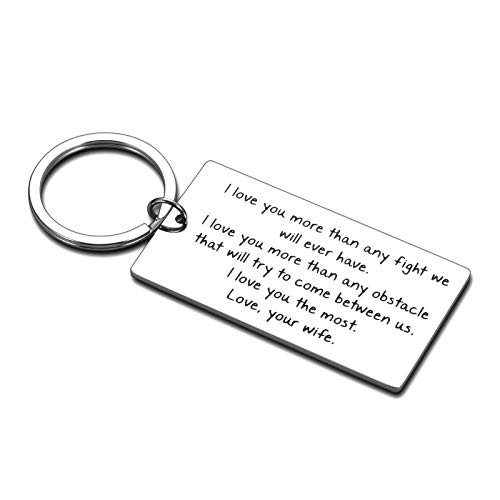 I Love You Husband Keychain Gifts from Wife Anniversary Birthday Valentines Day Wedding Christmas Gift Key chain for Hubby Boyfriend Groom Fiance Couple from Women Girlfriend Fiancee Bride Jewelry I Love You Husband Keychain Gifts from Wife Anniversary Birthday Valentines Day Wedding Christmas Gift Key chain for Hubby Boyfriend Groom Fiance Couple from Women Girlfriend Fiancee Bride Jewelry