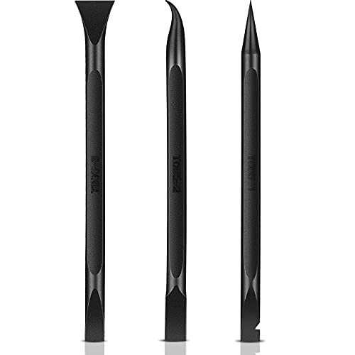 3 Pieces Plastic Scraper Tool Carbon Fiber Non-Scratch Cleaning Scraper Tool Multi-Purpose Pen-shaped Scraper Tool for Remove Stickers, Labels, Oil Stains, Food, Dirt Spaces and Gaps