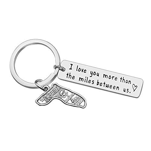 Couples Jewelry Valentine's Day Keychain for Girlfriend Boyfriend Husband Dad Couple Keychain Long Distance Relationship Gift Going Away Gift Travel Gift Jewelry Christmas Anniversary Birthday Gift