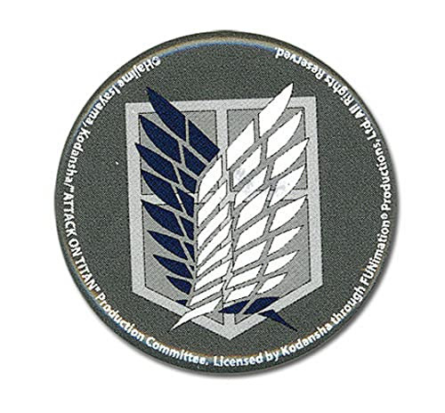 Great Eastern Entertainment Attack On Titan Scouting Legion Emblem Button, 1.25"