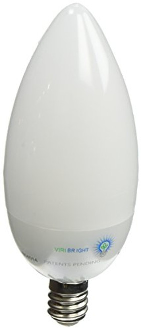Viribright 25 Watt Replacement, B10, Candelabra LED light bulb, 12 pack, Daylight 6500K, E12 Base, Dimmable, 90+ CRI Viribright 25 Watt Replacement, B10, Candelabra LED light bulb, 12 pack, Daylight 6500K, E12 Base, Dimmable, 90+ CRI