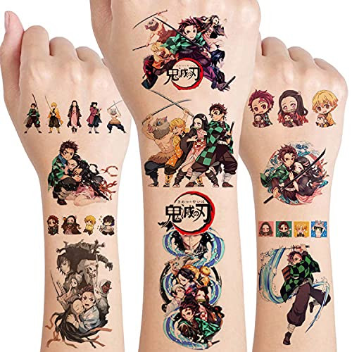 Demon Slaye Temporary Tattoos Stickers Anime Tattoo Stickers for Kids Party Supplies Favors Fake Tattoos Art Craft for Kids Boys Girls, School Rewards, Kids Birthday Gifts Water Bottle Decor?20 Sheets? Demon Slaye Temporary Tattoos Stickers Anime Tattoo Stickers for Kids Party Supplies Favors Fake Tattoos Art Craft for Kids Boys Girls, School Rewards, Kids Birthday Gifts Water Bottle Decor?20 Sheets?