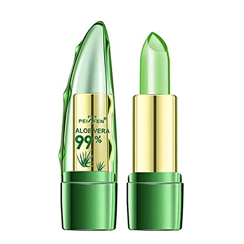 Aniute Aloe Vera Lipstick, Aloe Vera Lipstick, Magic Temperature Color Change Lip Gloss Lips Moisturizer Long Lasting Nutritious Lip Balm -1 Pack-