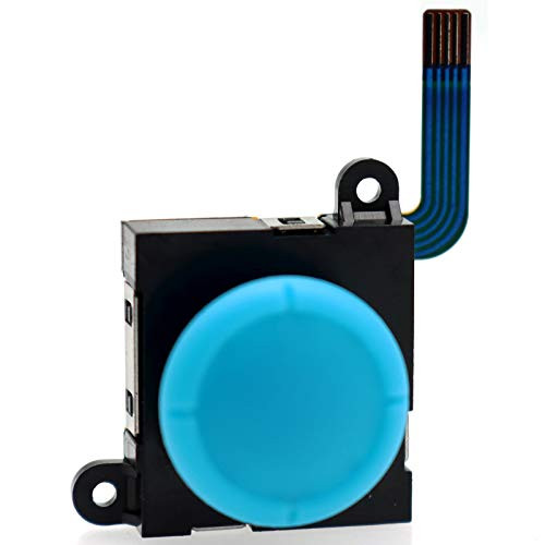 PartEGG Replacement Analog Joystick Button Module with Thumbstick Cap for Nintendo Switch Joy con Controller-Blue-