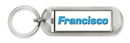 Dimension 9 Personalized Solar Flashing Keychain - Francisco -10313-