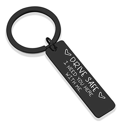 Drive Safe Keychain I Need You Here With Me Gifts for Husband Dad Boyfriend Driver Valentine's Day Father's Day Birthday Gift Drive Safe Keychain I Need You Here With Me Gifts for Husband Dad Boyfriend Driver Valentine's Day Father's Day Birthday Gift