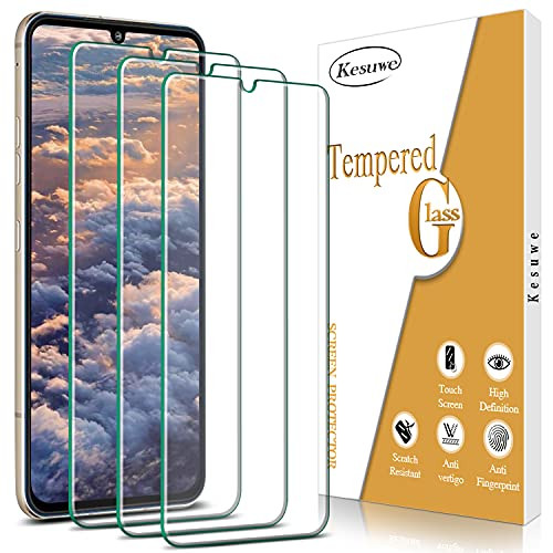 Kesuwe -3-Pack- Glass Screen Protector Compatible For LG V60 ThinQ, V60 ThinQ 5G, V60 ThinQ 5G UW 6.8-inch Tempered Glass, anti Scratch, Bubble Free, 2.5D Edge, 9H Hardness