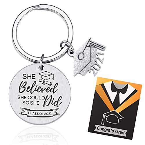 Freeprance Graduation Keychain, 2021 Graduation Gift for Her, Keychain Women, 8th Grade Graduate Key Chain, High School Grad Gift, Graduate Keyring for Him, Men Grad Present Class of 2021 Freeprance Graduation Keychain, 2021 Graduation Gift for Her, Keychain Women, 8th Grade Graduate Key Chain, High School Grad Gift, Graduate Keyring for Him, Men Grad Present Class of 2021