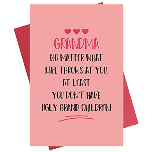 Decolove Grandma Card, Cheeky Birthday Card for Grandmother, Funny Greeting Card for Grandma Decolove Grandma Card, Cheeky Birthday Card for Grandmother, Funny Greeting Card for Grandma