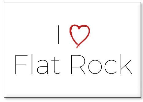 I Love Flat Rock fridge magnet