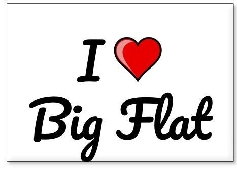 I Love Big Flat fridge magnet