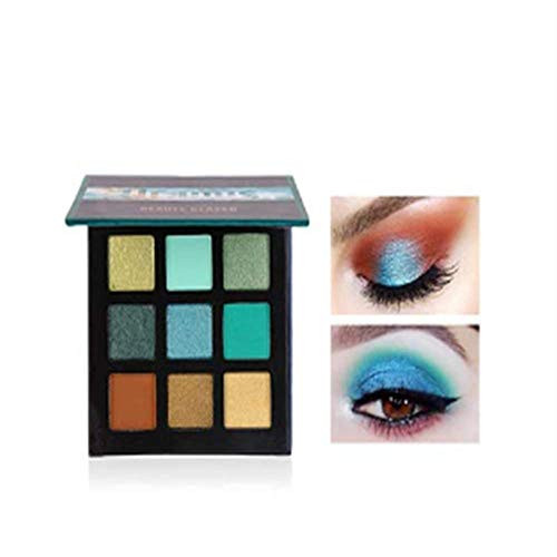 9 Colors Eyeshadow Matte Shimmer Glitter Eye Shadow Palette Natural Waterproof Long Lasting Pigmented Eyeshadow Powder Cosmetics -D- 9 Colors Eyeshadow Matte Shimmer Glitter Eye Shadow Palette Natural Waterproof Long Lasting Pigmented Eyeshadow Powder Cosmetics -D-