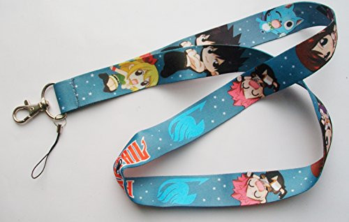 Anime Fairy Tail and Character Phone Key Chain LANYARD Anime Fairy Tail and Character Phone Key Chain LANYARD