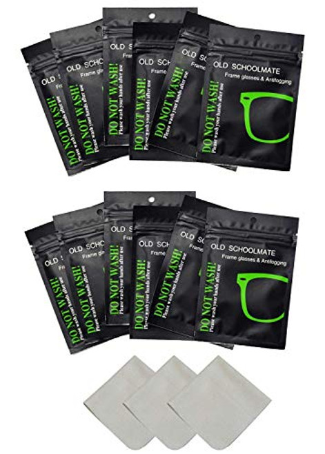 Glasses Wipes,Glasses Cleaning Cloth, Lens Cleaning Cloth,Reusable Glasses Anti Fog Cleaning Cloth Anti Fog Nano Anti-Fog Lens Wipe,for Glasses Goggles Motorcycle Helmet Eyeglass Camera Lens -12pcs-