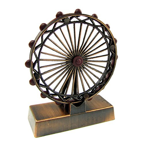 TG,LLC Treasure Gurus Bronze Metal Replica Ferris Wheel Die Cast Novelty Collectible Pencil Sharpener TG,LLC Treasure Gurus Bronze Metal Replica Ferris Wheel Die Cast Novelty Collectible Pencil Sharpener