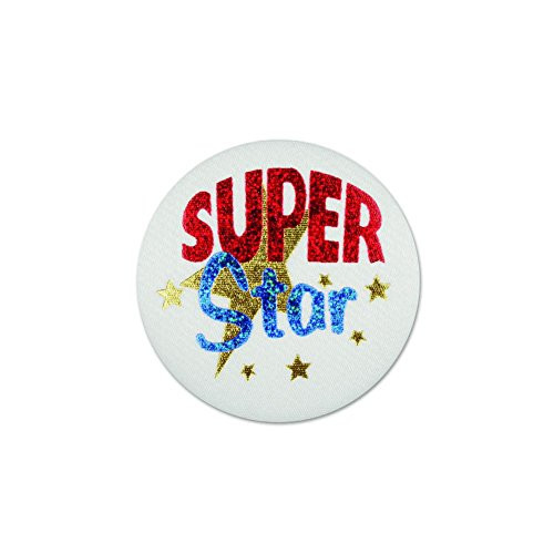 Beistle Super Star Satin Button 2" Party Accessory