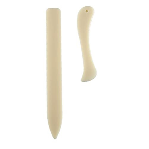 2pcs Bone Folder Paper Creasing Scoring Folding Origami Tool for Leather Scoring Folding Creasing Edges Paper Sewing Tools