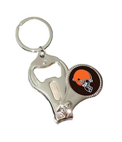NFL Cleveland Browns 3-in-1 Nail Clipper Keychain NFL Cleveland Browns 3-in-1 Nail Clipper Keychain